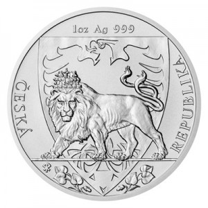2020 - Stříbrná mince 2 NZD Český lev - 1 Oz