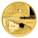2020 - Zlatá mince 10 NZD Rok 1920 - Československé hranice - Proof