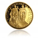 Zlatá medaile Nástup Lucemburků na český trůn-Au 1 Oz