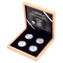 2020 - Sada 4 stříbrných mincí 10 NZD Katedrála Notre Dame v Paříži