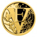 2020 - Zlatá mince 5 NZD Konec II. světové války v Evropě