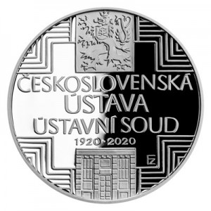 Stříbrná mince Československá ústava - Proof - emise únor 2020 - orientační cena