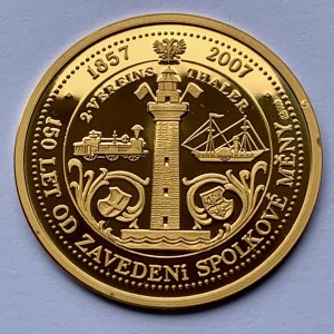 Zlatá medaile 150 let od založení spolkové měny