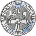 Stříbrná pamětní mince 20. výročí založení NBS Proof, 2013