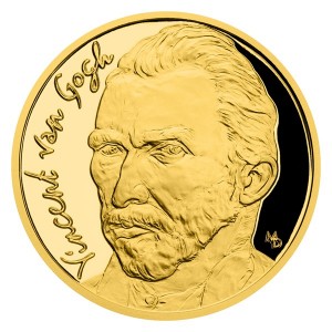 2020 - Zlatá mince 25 NZD Vincent van Gogh - Slavní umělci