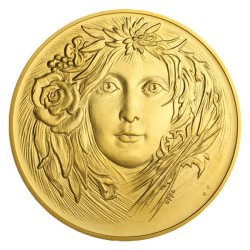 2013 -Zlatá investiční medaile s motivem 500 Kč bankovky - Božena Němcová