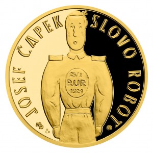 2020 - Zlatá čtvrtuncová medaile R. U. R. a slovo robot - Příběhy naší historie