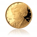 2013 - Zlatá půluncová mince 10 NZD Richard Wagner