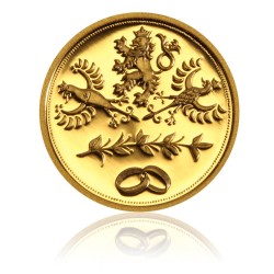 Zlatý Svatební dukát rok 2011-Au 1/10 Oz