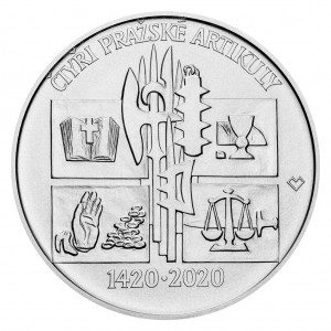 Stříbrná mince Čtyři pražské artikuly, standard 