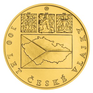 2020 - Zlatá mince 250 NZD Česká vlajka - 5 Oz