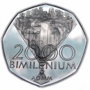 Stříbrná pamětní mince Bimilénium, Proof, 2000