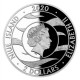 2020 - Stříbrná mince 2 NZD Crystal Coin - Anděl strážný Betlémské světlo