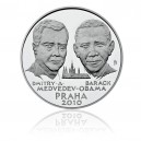 Stříbrná medaile Summit Obama-Medveděv, Praha 2010