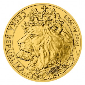 2021 - Zlatá mince 10 NZD Český lev - 1/4 Oz