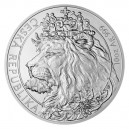 2021 - Stříbrná mince Český lev 25 NZD - 10 Oz