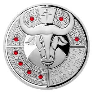2021 - Stříbrná mince Rok buvola - Crystal Coin 2 WST