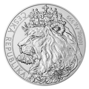 2021 - Stříbrná mince Český lev 80 NZD - 1 kg