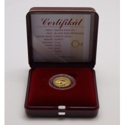 Zlatý Svatební dukát rok 2011-Au 1/10 Oz