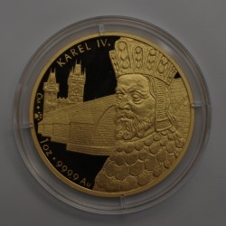 Zlatá medaile Karlův most - Au 1 Oz