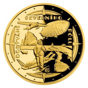 2021 - Zlatá mince 10 NZD Polárníci - Dobytí severního pólu -- Proof