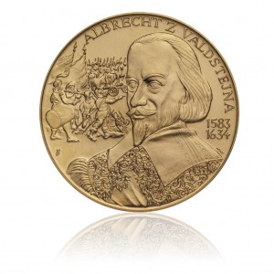 Pamětní mosazná medaile Albrecht z Valdštejna