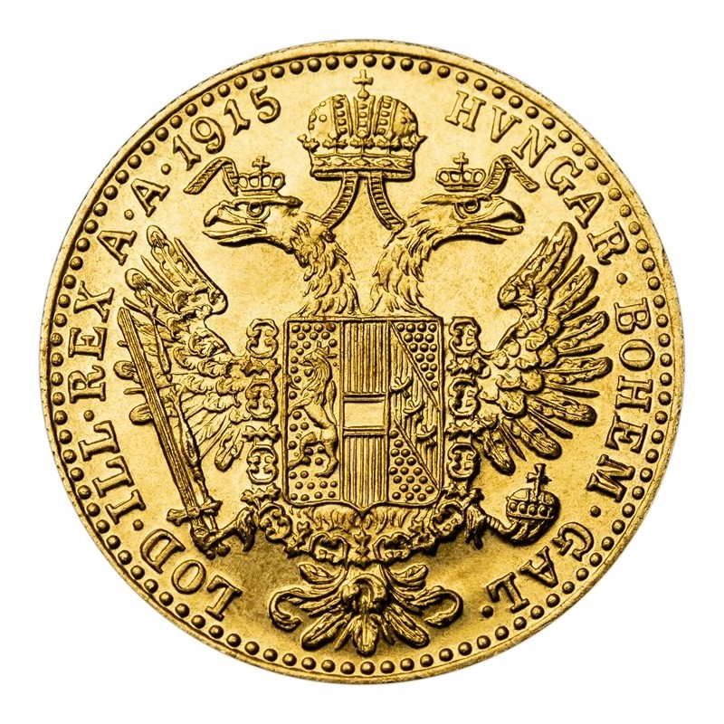 Zlatá investiční mince 1 Dukát 1915 (novoražba)