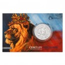 2021 - Stříbrná mince Český lev 5 NZD číslováno  - 2 Oz
