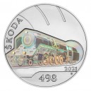 2021 - Stříbrná mince Parní lokomotiva Albatros - Slavné dopravní prostředky - Standard