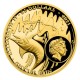 2021 - Zlatá mince 25 NZD Ernest Hemingway - Slavní umělci