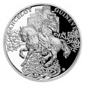 2021 - Stříbrná mince Ginevra a Lancelot - Legenda o králi Artušovi 1 NZD