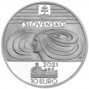 Stříbrná pamětní mince 100 let Pěveckého sboru slovenských učitelů, Proof, 2021