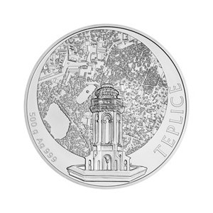 2020 - Stříbrná investiční medaile Statutární město Teplice  - 0,5 kg