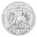 2020 - Stříbrná mince 5 NZD Český lev - 2 Oz