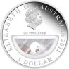 Stříbrná pamětní mince Treasures of Australia "Pearls", Poklady Austrálie "Perly" Proof 2011 - 1 Oz