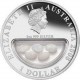 Stříbrná pamětní mince Treasures of Australia "Opals", Poklady Austrálie "Opály" Proof 2008 - 1 Oz