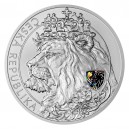 2021 - Stříbrná mince Český lev s hologramem 10 NZD - 5 Oz