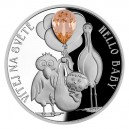 2021 - Stříbrná mince K narození dítěte - Crystal Coin 2 NZD