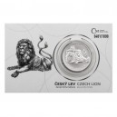 2019 - Stříbrná mince 2 NZD Český lev - 1 Oz číslováno