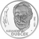 Stříbrná pamětní mince Alexander Dubček, Proof, 2022