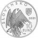 Stříbrná pamětní mince Alexander Dubček, Proof, 2022