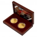 2022 - Sada dvou zlatých investičních mincí 50 NZD Český lev a Orel - Standard