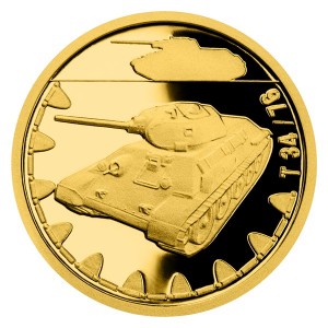 2022 - Zlatá mince 5 NZD Mk VIII Cromwell - Obrněná technika