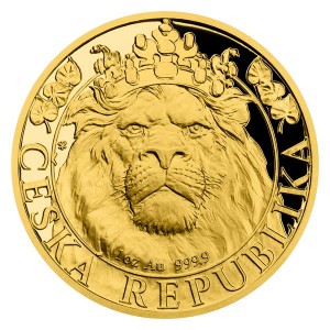 2022 - Zlatá mince 50 NZD Český lev - 1 Oz - číslováno - orientační cena