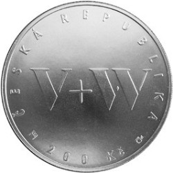 Pamětní stříbrná mince Jan Werich a Jiří Voskovec - Proof 