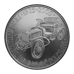 Pamětní stříbrná mince Automobil Mladá Boleslav - Proof 