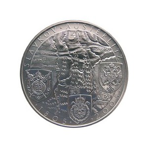 Pamětní stříbrná mince Bitva u Slavkova - Proof 