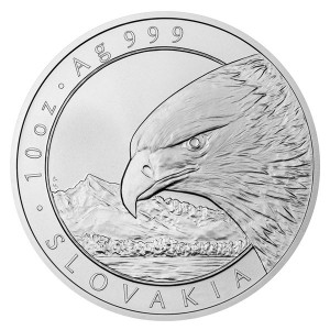 2022 - Stříbrná mince Orel 25 NZD - 10 Oz
