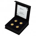 2022 - Sada 4 zlatých mincí 10 NZD Westminster Abbey