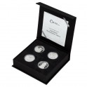 2022 - Sada 4 stříbrných mincí Katedrála Westminster Abbey